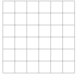 Grid for drawing a kite