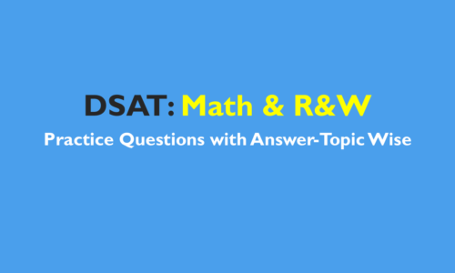 Digital SAT Practice Tests- Maths and Reading & Writing