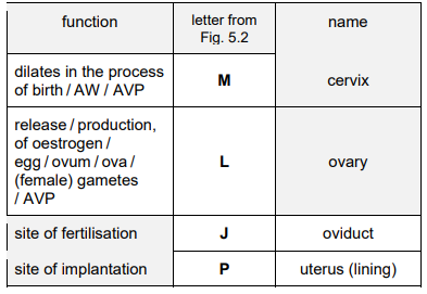 Table 5.1 Answer