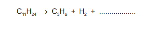 Chemical equation with blank